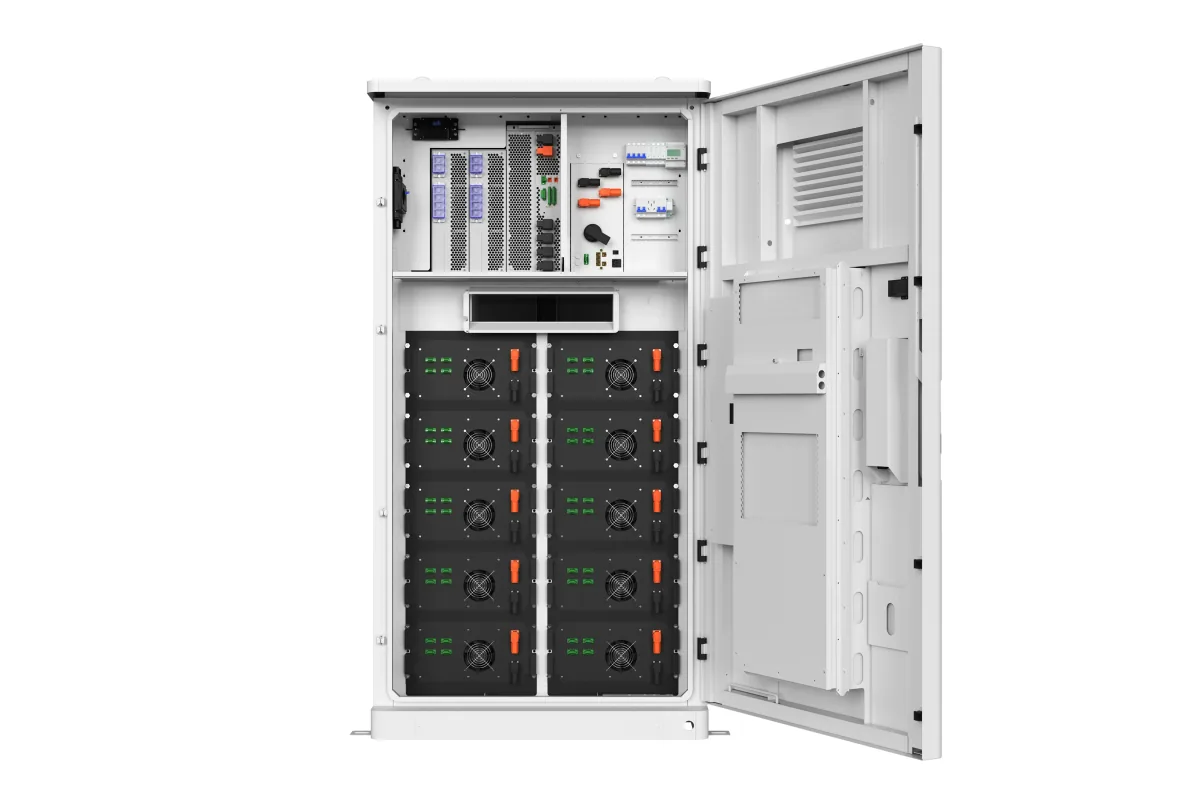 SSL HV master BMS in a container energy storage cabinet with racked modules